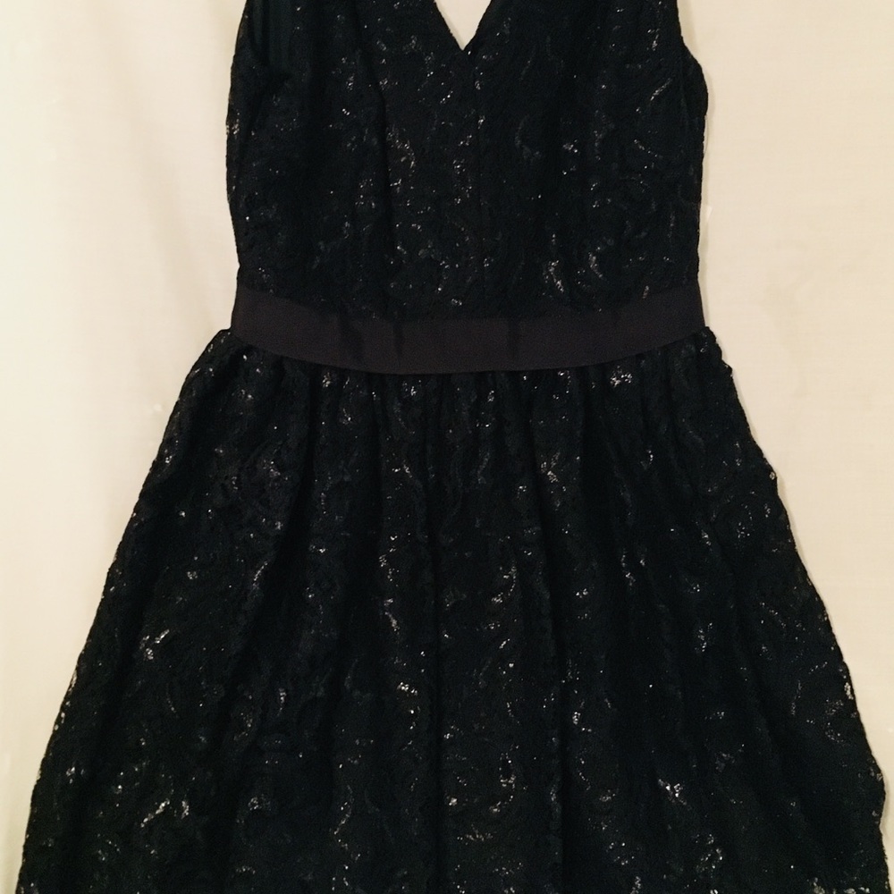 NWT Robert Rodriguez Black Lace Party Dress, Size 8 - Picture 2 of 6